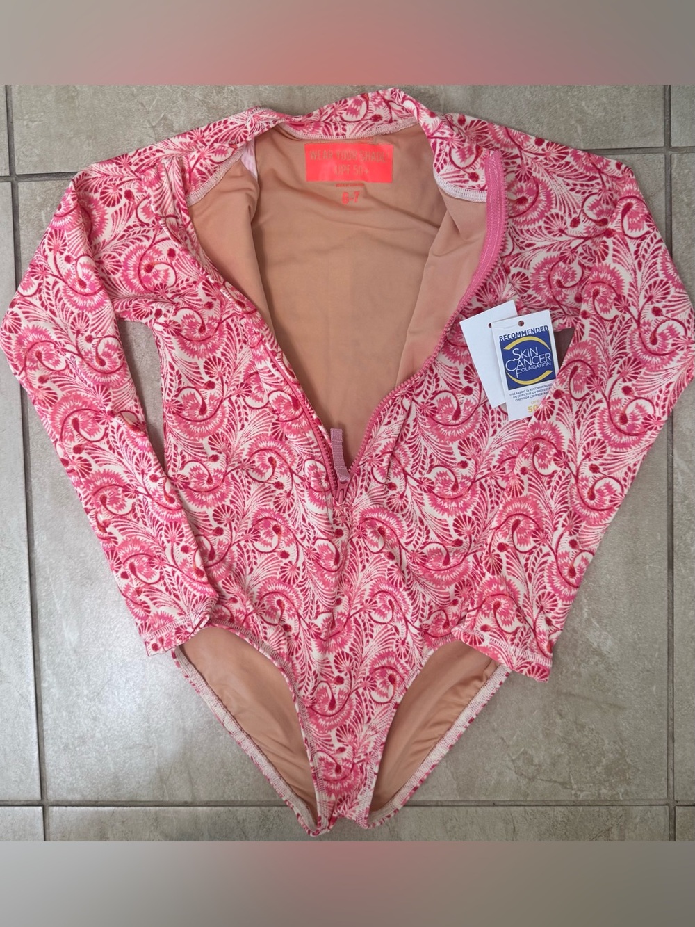 J. Crew rash guard swimsuit with UPF 50+ - Picture 6 of 13